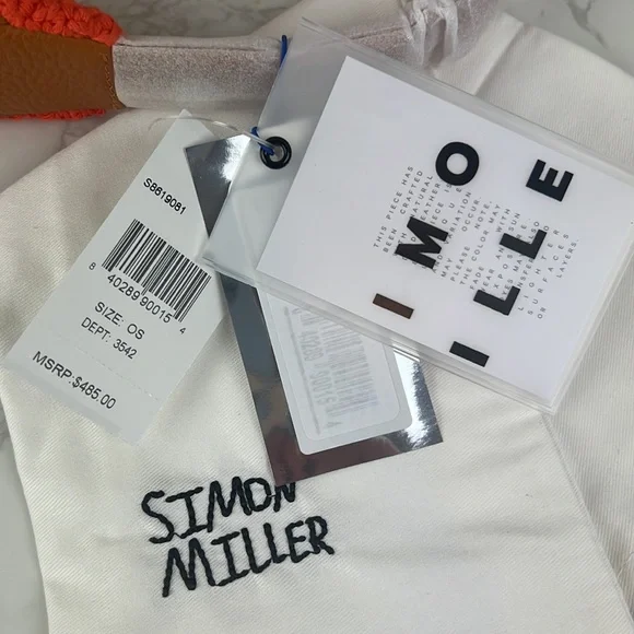 Simon Miller Crochet Snap Shoulder Bag Hibiscus Banana - Picture 11 of 13